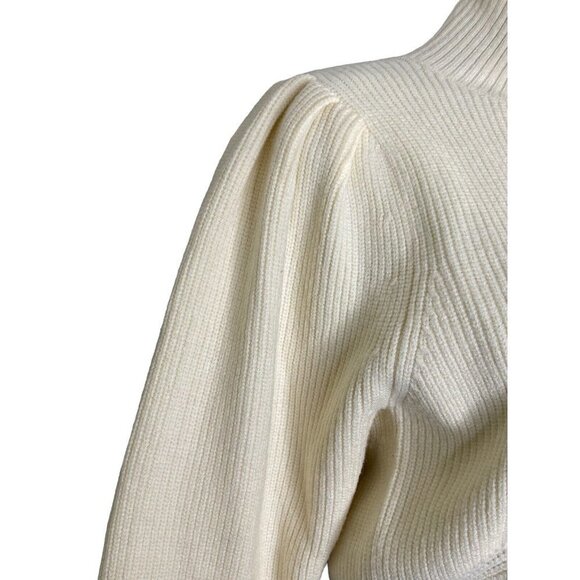 ASTR Womens Lana Mock Neck Sweater Off White Pullover‎ Size Medium - Picture 4 of 11